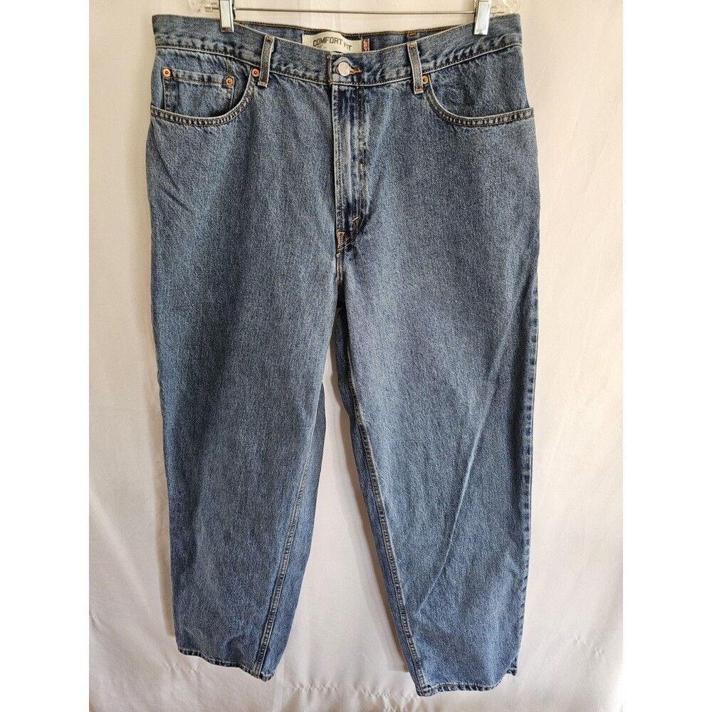 Vintage Levis Jeans Mens 38x32 Comfort Fit 560 Light Wash Baggy Casual Denim Y2K